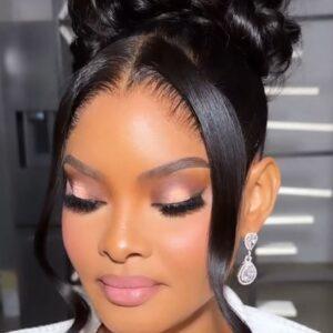 Lace frontal install + curls Bridal Hair Styling